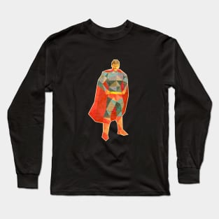 Superhero Lowpoly Long Sleeve T-Shirt